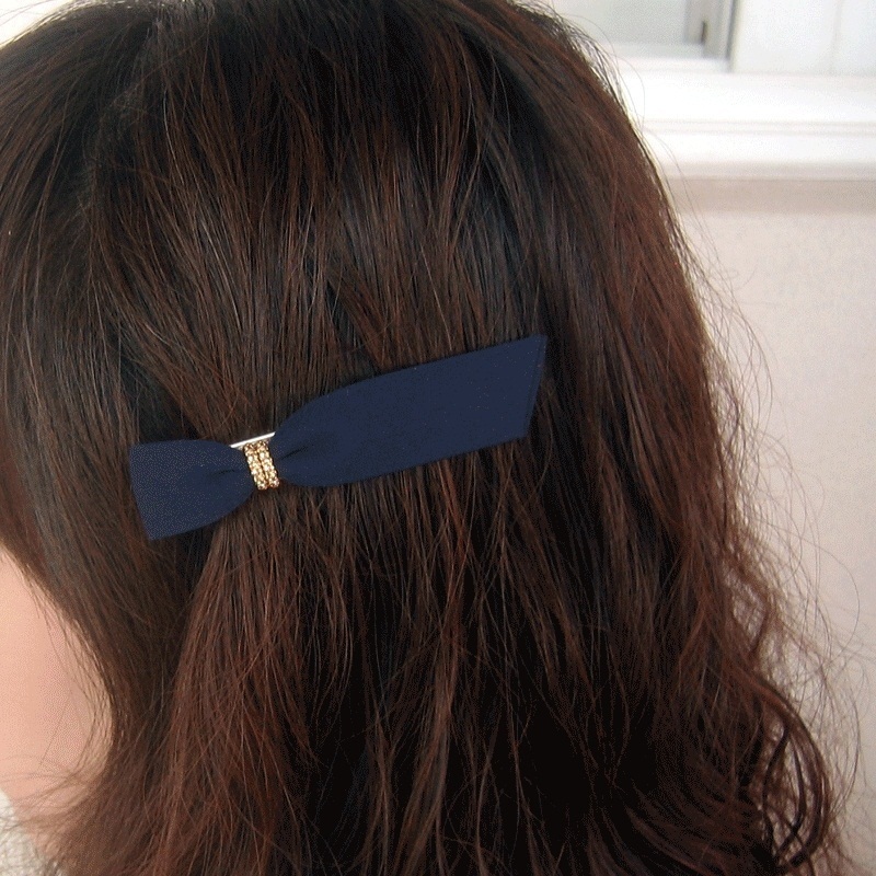 Bow Barrette Lady Hair Clip Cover Bowknot Bun Snood Women Hair Accessory DIUK