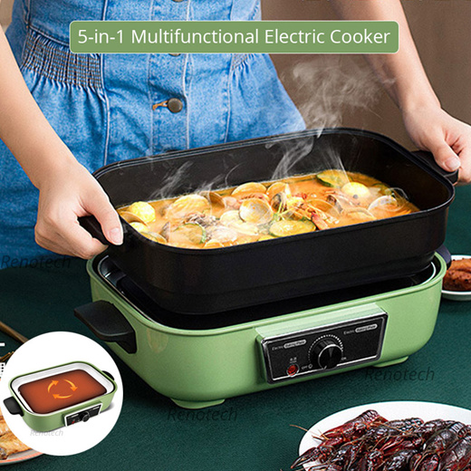 qoo10 - 5-in-1 multifunctional electric cooker