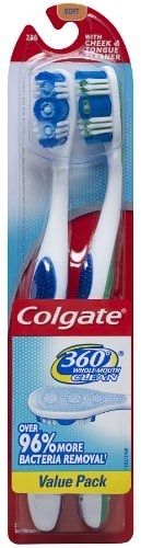 New ORAL DENTAL CARE KIT Mirror Pick Tongue Cleaner Soft Toothbrush Blue Color