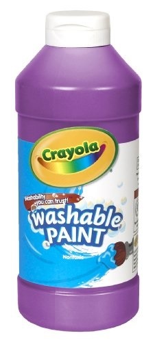 Mattel RoseArt Washable Sidewalk Chalk Paint, Big Super Set with 8 Colors &  2 Foam Brushes