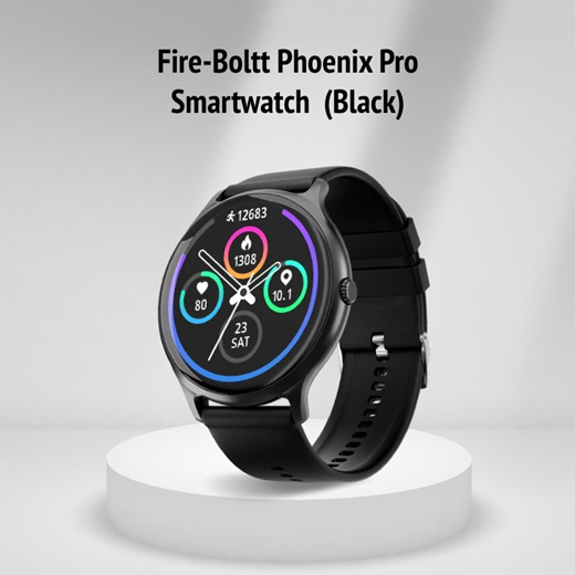 Qoo10 Fire Boltt Phoenix Pro Smartwatch Black Cell Phones Smart