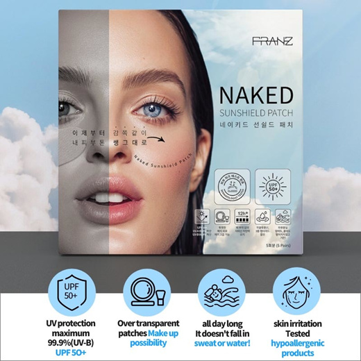 Qoo Franz Naked Sunshield Transparent Patch Ea Skin Care