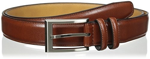 Geoffrey Beene Men's 35mm Classic Dress Belt, Reversible Saffiano