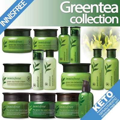 [innisfree]greentea collection/essence/cream/skin/balancing