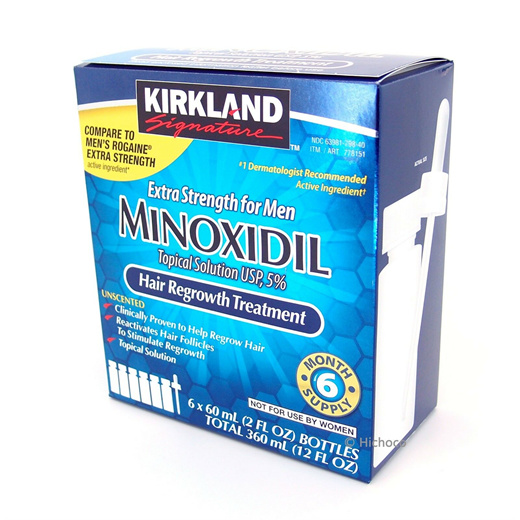 Qoo Kirkland Minoxidil Extra Strength Men Hair Regrowth Solution