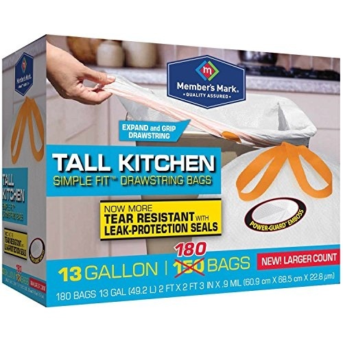 13-Gallon and 4-Gallon Trash Bags Set 160 Count - Unscented Tall Kitchen  Garbage bags 49.2 Liter and Small Clear Trash Can Liners 15 Liter for