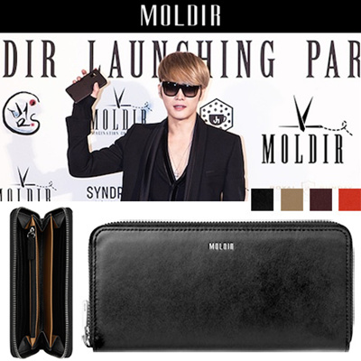 [MOLDIR] SILVER LOGO CLASSIC ZIP-AROUND WALLET - JYJのジェジュンが参加して、k-popアイドルと韓国芸能人が愛用するブランド！「モルダー」