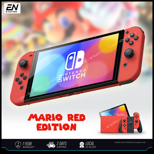 티몬 글로벌 홀세일 Nintendo Switch OLED Model Console White Mario Red