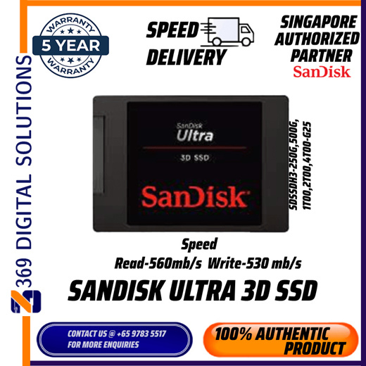 Qoo10 Ultra 3D SSD SDSSDH3 5Yr Warranty SanDisk Computer Game