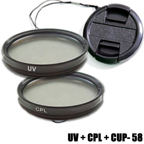 Nahlinsen und Gegenlichtblende DynaSun Kit Pro 67mm CPL Zirkular Pol/UV/Sternfilter mit Skylight