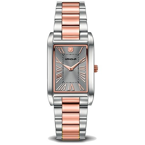 Regent Damen-Armbanduhr F-978 Quarz-Uhr Mini Leder-Armband braun