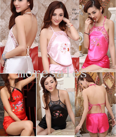 Qoo Traditional Chinese Style Sexy Seductive Night Wear Lingerie