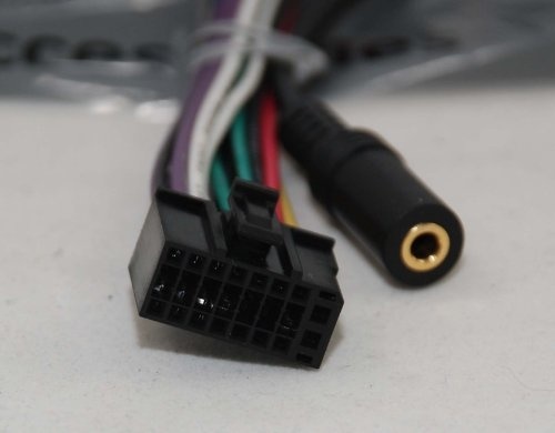 High level speaker input plug wire harness 5-pin 5pin bazooka cadence boss amp 