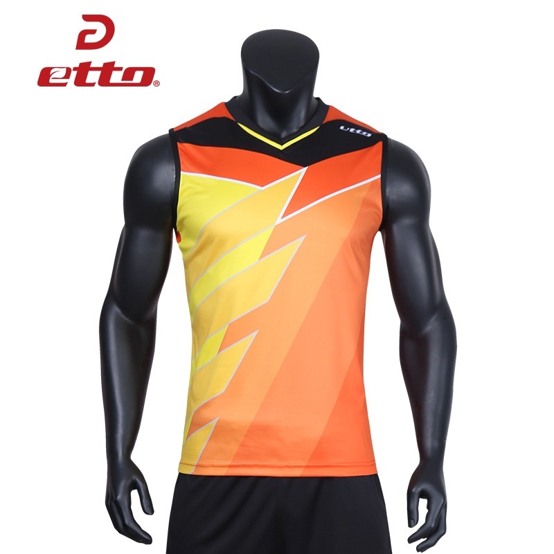 Qoo10 Etto Professional Men Sleeveless Volleyball Jersey Quick Dry