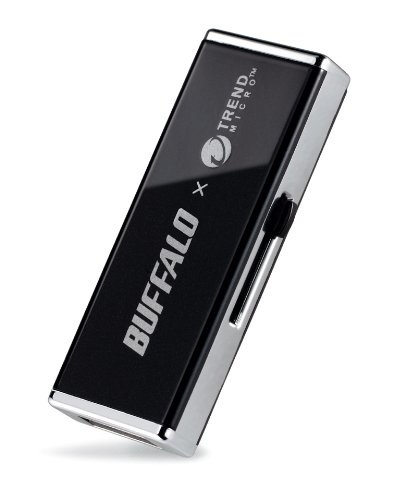 【クリックでお店のこの商品のページへ】BUFFALO ウィルスチェック機能搭載 USBメモリー ブラック 16GB RUF2-JV16GS-BK