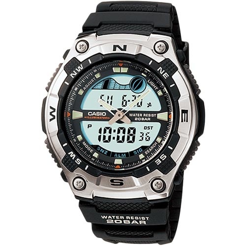 【クリックでお店のこの商品のページへ】カシオ(CASIO) SPORTS GEAR 腕時計 ブラック メンズ AQW-100-1AJF 【スポーツウォッチ】