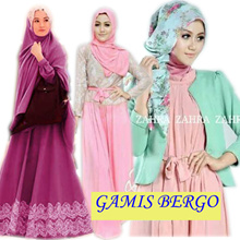  Busana muslim - baju gamis - baju muslim - Hijab set