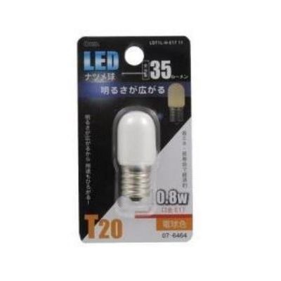 【クリックで詳細表示】オーム電機 LED電球(LEDナツメ球E1735ルーメン電球色E17) LDT1L-H-E17 LDT1LHE1711