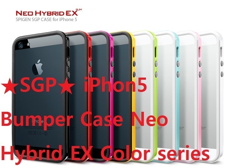 【クリックで詳細表示】[SGP]★送料無料★SGP★ iPhon5 Bumper Case Neo Hybrid EX Color series with protection film ★アイフォーン5用★