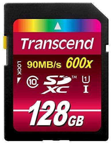 【クリックで詳細表示】Transcend 128GB SDXC Class10 UHS-1 Flash Memory Card Up to 90 MB/s (TS128GSDXC1