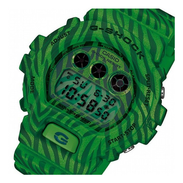 【クリックでお店のこの商品のページへ】カシオ CASIO Gショック ゼブラカモフラージュ メンズ 腕時計 DW-6900ZB-3 グリーン