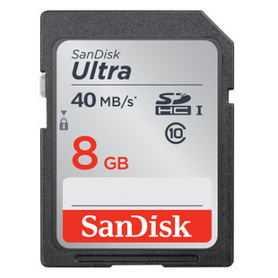 【クリックで詳細表示】サンディスク Ultra SDHCカード UHS-I 8GB SDSDUN-008G-J01海外パッケージ