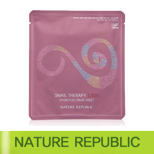 【クリックで詳細表示】[NATURE REPUBLIC]NATUREREPUBLIC Snail Therapy 1000 Hydrogel Mask Sheet 20g [ネイチャーリパブリック]カタツムリセラピー1000ハイドロゲルマスクシート20g