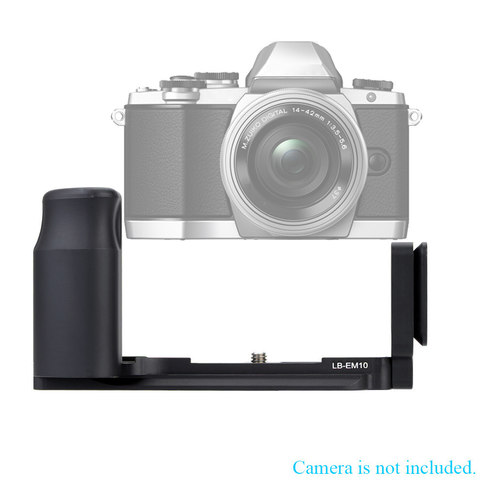 【クリックで詳細表示】オリンパスOM-D E-M10カメラ用LB-EM10 L型垂直メタルクイックリリースプレートのカメラブラケット＆ハンドグリップ