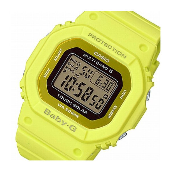 【クリックでお店のこの商品のページへ】カシオ タフソーラー レディース 腕時計 電波 BGD-5000MD-9JF イエロー 国内正規