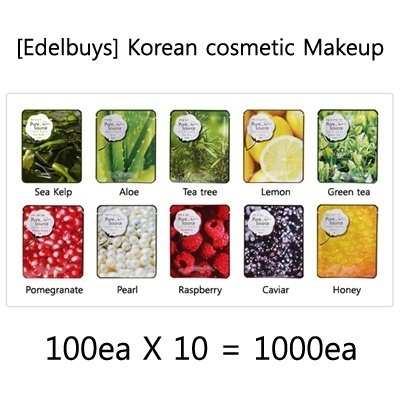 【クリックでお店のこの商品のページへ】[Edelbuys]Missha/korean cosmetic/Makeup/Pure source sheet mask (100eaX10)