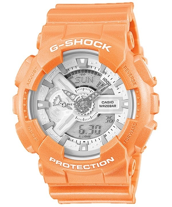 【クリックで詳細表示】CASIOCasio G-Shock Orange Analog Digital GA-110SG-4A Mens Watch