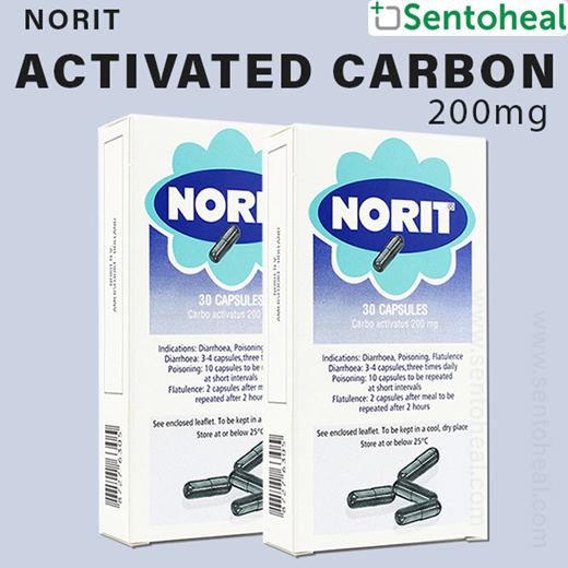 Qoo Norit Activated Carbon Mg Capsules X Carbo