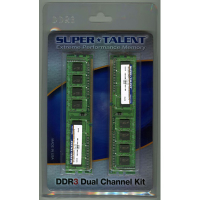 【クリックでお店のこの商品のページへ】SUPER＿TALENT STT DDR3 SDRAM 240pin (デスクトップ用) PC3-10600 (DDR3-1333) 2GB x2枚組 W1333UX4GV