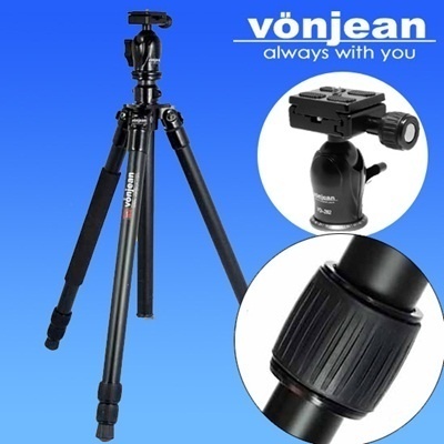 【クリックで詳細表示】VT-345D Tripod ＋ VD-282 ballhead for digital DSLR camera nikon canon Pentax Olympus Sony Panasonic