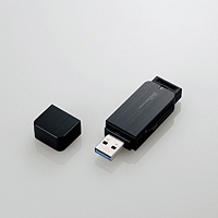 【クリックで詳細表示】[ELECOM(エレコム)] USB3.0対応メモリカードリーダ MR3-C004BK