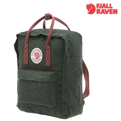【クリックで詳細表示】Fjallraven KANKEN CLASSIC(23510) - Forest Green/Oxred Backpack