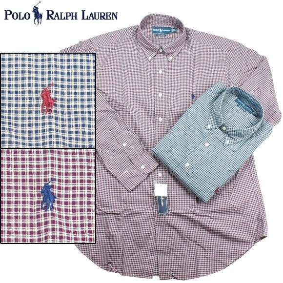 【クリックでお店のこの商品のページへ】【大きいサイズ】【送料無料】ポロ ラルフローレン Polo RalphLauren L/S チェックシャツ【メンズ、ボタンダウンシャツ】
