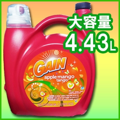 【クリックで詳細表示】ゲイン アップル マンゴ タンゴ 液体洗濯洗剤 4.43L