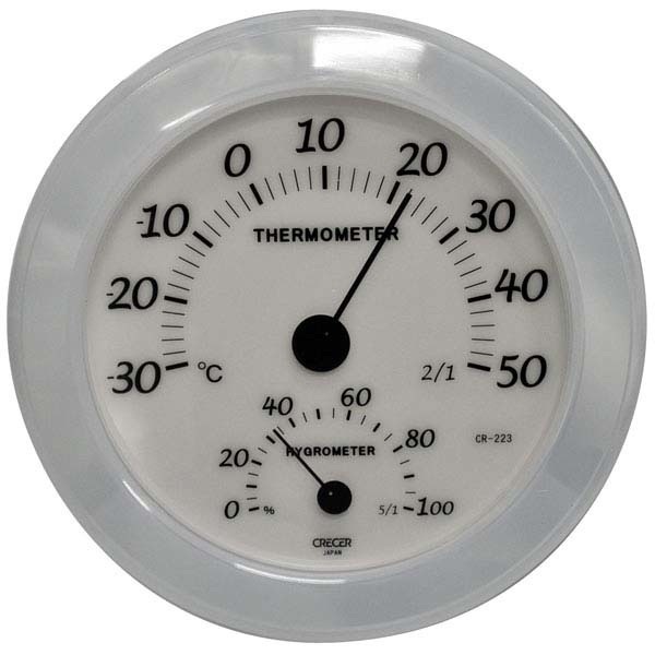 【クリックでお店のこの商品のページへ】【送料無料】家庭用 温度・湿度計 CR223WD クレセル