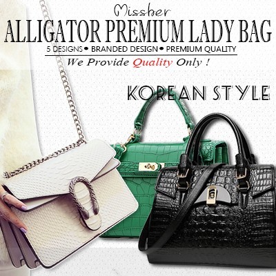 【クリックで詳細表示】【FREE QXPRESS】★【Super Premium Quality Bag】★alligator design tote bag sling bag pouch etc ShoulderBag/Handbag/Working Bag/Tote/Big Bag/Clutch ALB-COM