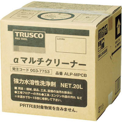 【クリックでお店のこの商品のページへ】トラスコ中山 TRUSCO αマルチクリーナー 20L (1個＝1箱) ALP-MPCB