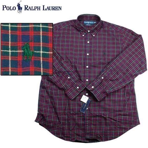 【クリックで詳細表示】【大きいサイズ】【送料無料】ポロ ラルフローレン Polo RalphLauren L/S チェックシャツ【メンズ、ボタンダウンシャツ】