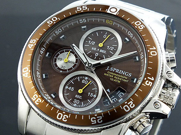 【クリックで詳細表示】J.SPRINGS(ジェイ・スプリングス) メンズ腕時計 Chronograph クロノグラフ BFD045