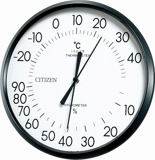【クリックで詳細表示】壁掛け時計 おしゃれ CITIZEN シチズン シチズン温湿度計「TM-42」9CZ013-003 9CZ013-003 【直送品の為、代引き不可】