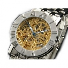 【クリックでお店のこの商品のページへ】ミシェルジョルダン 腕時計 フルスケルトン