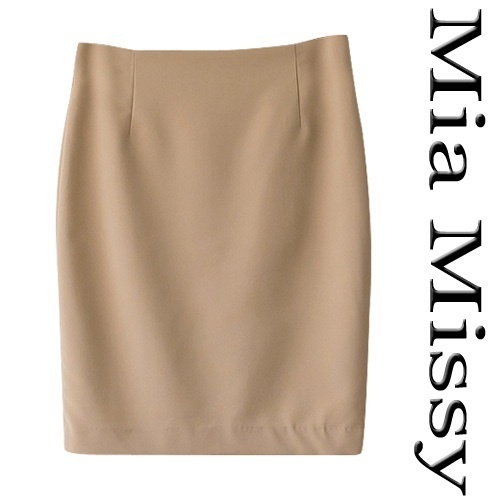 【クリックで詳細表示】[i12mia-missy] 素材からいい Mia Missy！！ スリムフィットベーシックHラインスカート(oPsk-5151)