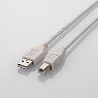 【クリックで詳細表示】[ELECOM(エレコム)] USB2.0ケーブル(5.0m ※コネクタ部分を除く) U2C-BN50WH