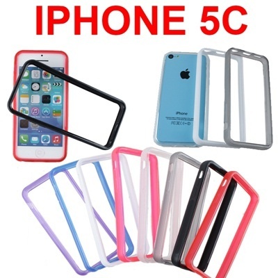 【クリックでお店のこの商品のページへ】iPhone 5C TPU Bumper Case Free Screen Protector