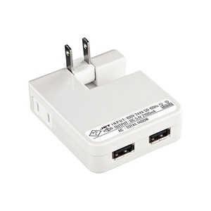 【クリックでお店のこの商品のページへ】サンワサプライ ACA-IP27SW USB充電タップ型ACアダプタ(出力2.1A×2ポート)ホワイト