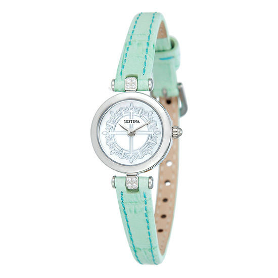 【クリックで詳細表示】[ジェイエスチナ]女性レザー腕時計 (JWQL1WM1-R6810L)